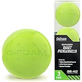 GoSports GS 40 Q-Foam Pickleballs - Quiet Foam Balls for Indoor or Outdoor Practice - 3 Pack