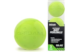 GoSports GS 40 Q-Foam Pickleballs - Quiet Foam Balls for Indoor or Outdoor Practice - 3 Pack