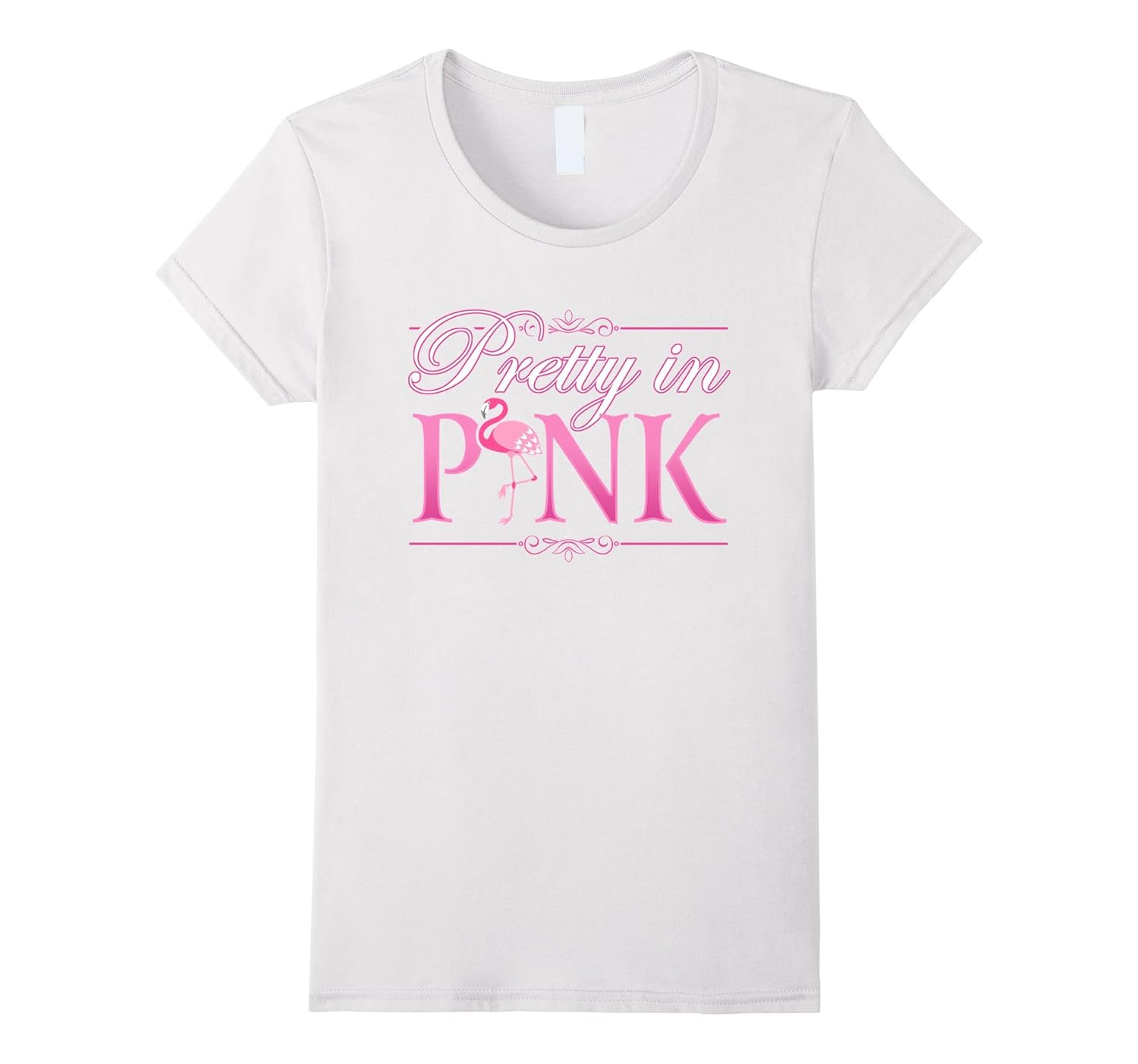 Pretty In Pink Flamingo T-Shirt-Rose