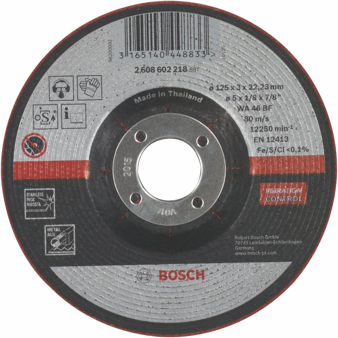 Bosch 1x PRO Flexible Longlife Grinding Disc for Small Angle Grinder and Bore 22.23 mm (for Steel Stainless steel - Image 3