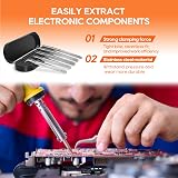 TOWOT Precision Tweezers Stainless Steel Pointed for Electronics Craft Jewelry view 6