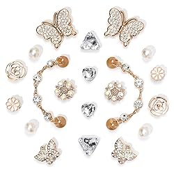 Ziigole 20Pcs Bling Shoe Charms for Clog Sandals