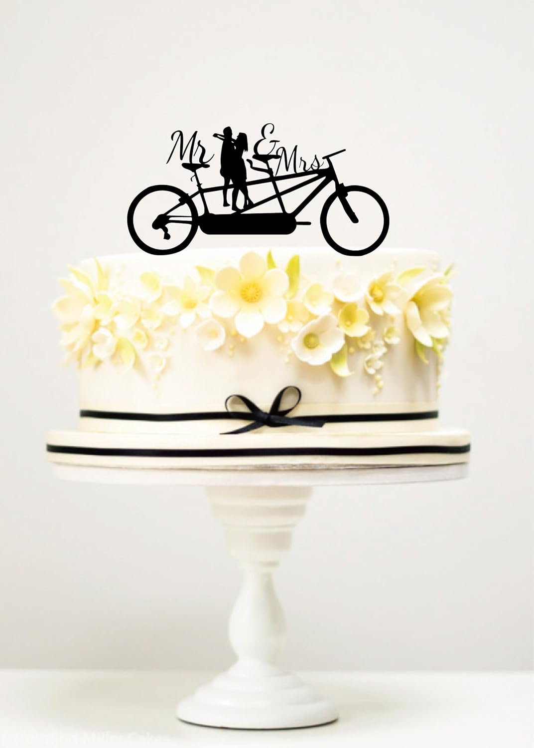 Amazon Com Kiskistonite Cake Toppers Bicycle Wedding Mr Mrs