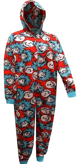 thing 1 and thing 2 onesies pajamas