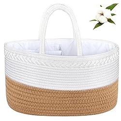 ABenkle X-Large Diaper Caddy Organizer, Boho Rustic