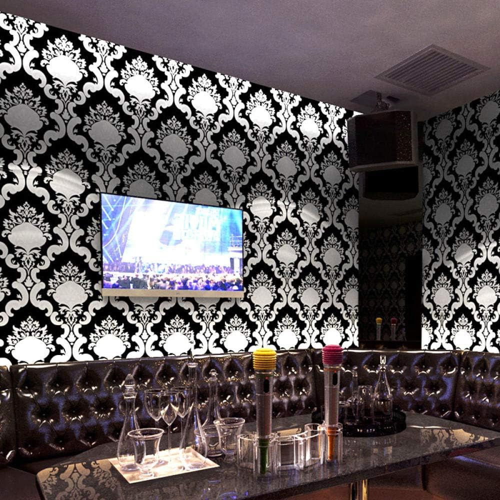 Europeanstyle luxury highend reflective wallpaper 3d flashing hall