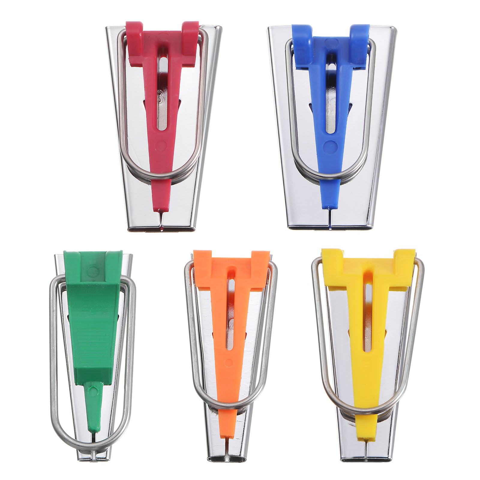 uxcell Bias Tape Maker Kit 6mm 12mm 18mm 25mm 9mm Single and Double Fold Fabric Bias Binding Maker Sew Tool for Fabric Quilting Sewing Crafting DIY, 5 Colors