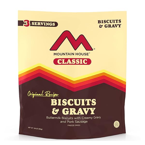 MOUNTAIN HOUSE CLASSIC BISCUITS & GRAVY | FREEZE...