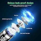 HiQuick 8 x AAA 1100mAh Ni-MH Rechargeable Batteries Pack view 5