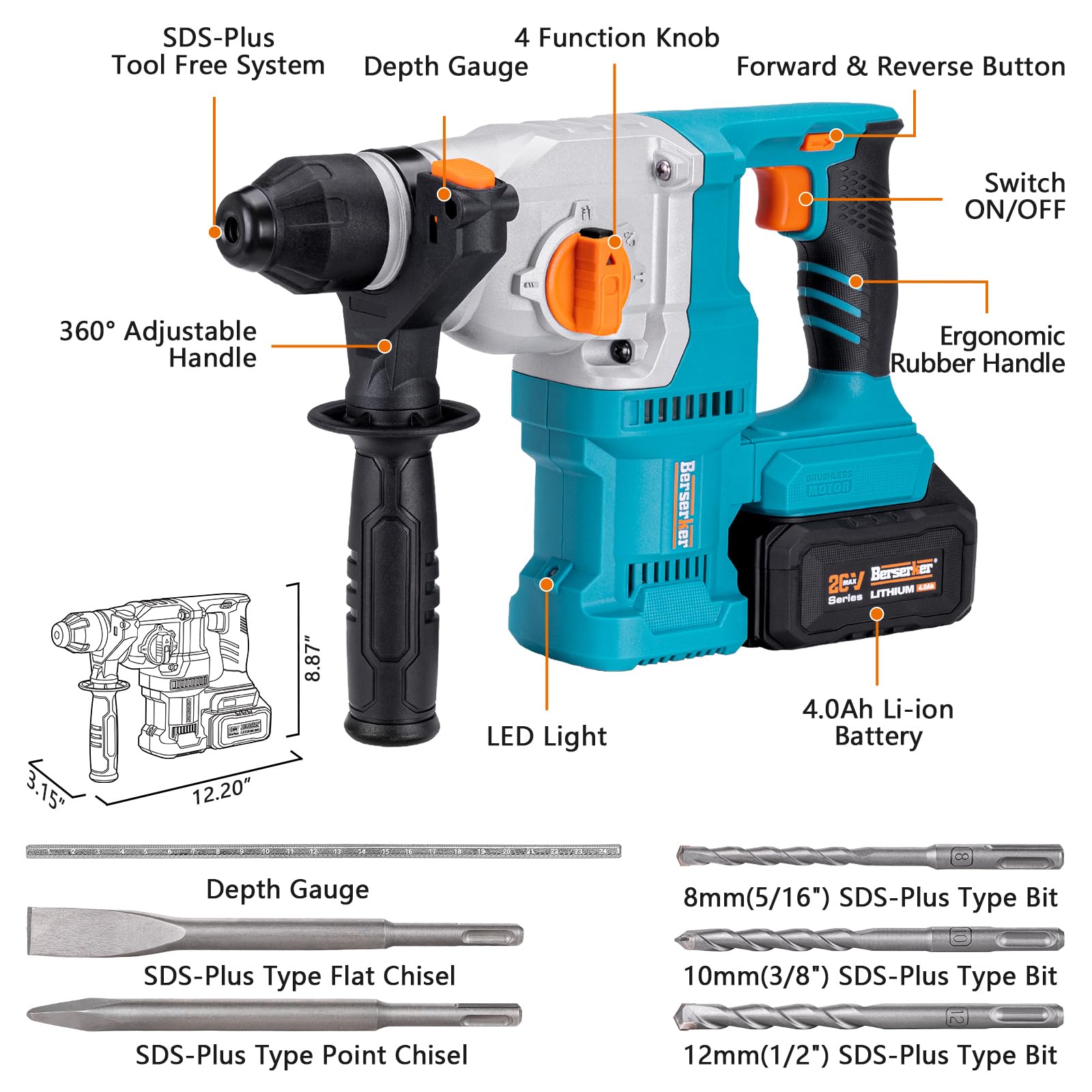 Berserker 20V Cordless 1-1/8