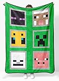 Sunny Side Up Minecraft Soft Plush Throw Blanket