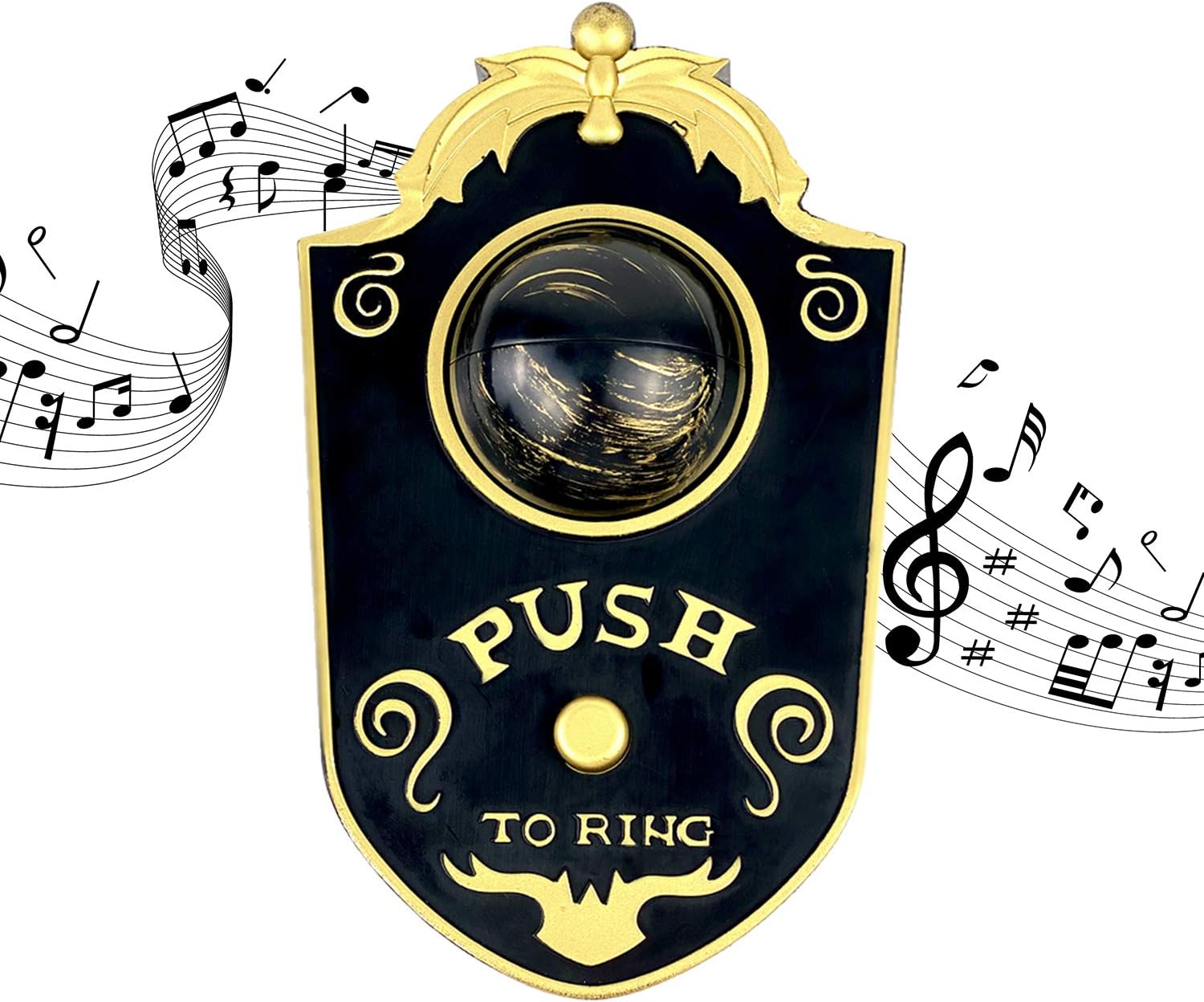 Deloky Halloween Lightup Eyeball -Animated Lightup Talking Eyeball Doorbell for Halloween Door Bell, Halloween Party & Haunted House Decoration