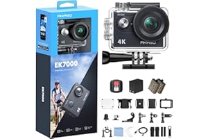 AKASO EK7000 4K30FPS 20MP WiFi Action Camera with EIS Ultra HD 131FT Waterproof Underwater Camera Remote Control 4X Zoom Supp