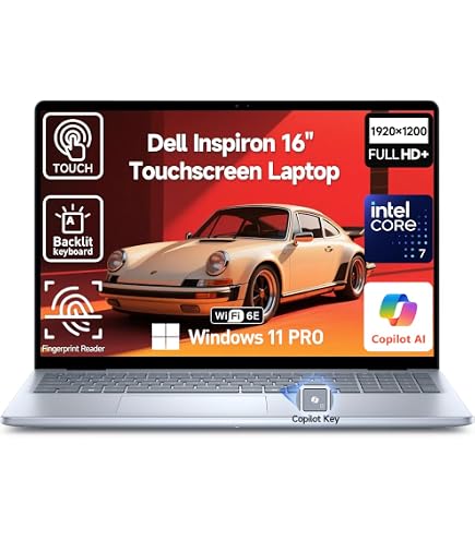 Amazon.com: Dell Inspiron 16 Touchscreen Laptop Computer 16