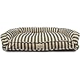 Harry Barker Vintage Stripe Dog Bed Lounger, Black, Medium