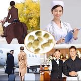 Polly Online 20 Pcs Hair Nets for Women Bun Elastic Edge Mesh Blonde view 5