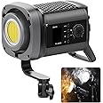 ULANZI VL-200Bi Video Light, 200W Bi Color LED Video Light COB Fill Light Continuous Output Lighting with APP Control, 2700K-6500K, 6 Scenes Bowens Mount Studio Light for Photography Video Recording