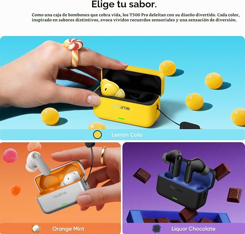 Buds T500 Pro Auriculares Inalámbricos con 50dB ANC Cancelación de Ruido, 56H de Batería, Auriculares Bluetooth TWS In-Ear con 12,4 mm Hi-Res Audio Controlador, Traducción con IA, Bluetooth 6.1