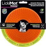 LICKIMAT Wobble Dog Slow Feeder Bowl Lick Mat Orange