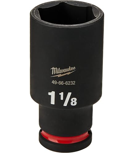 Amazon.com: Milwaukee 49666232 Shockwave 6 Point Impact Socket, 1