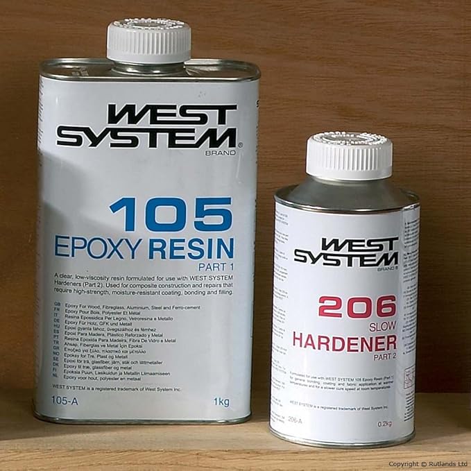title=West System Resina epossidica per legno, vetroresina e metallo 105 + Indurente