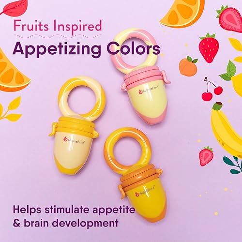 NatureBond Baby Food Feeder/Fruit Feeder Pacifier Nibbler (2 Pack