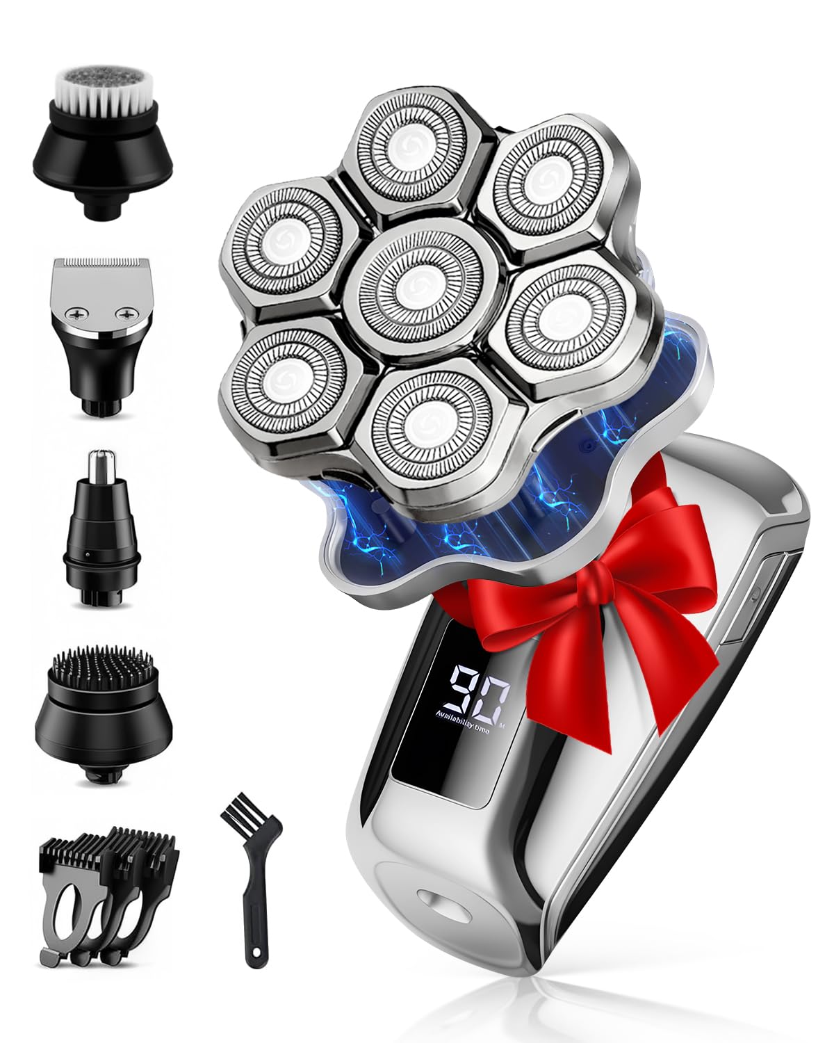 Photo 1 of *****Accessories only******Voph Head Shavers for Bald Men, Electric Detachable Head Shaver for Male, Waterproof Wet Dry Body Bald Head Shaver, Rechargable Rotary Shavers/Razor for Husband, Valentine's Day Gifts