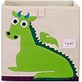 3 Sprouts Toy Storage Organizer: Toy Box Cube Organizer for Playroom, Nursery - Foldable Storage Bin - Dragon