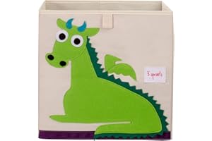3 Sprouts Toy Storage Organizer: Toy Box Cube Organizer for Playroom, Nursery - Foldable Storage Bin - Dragon