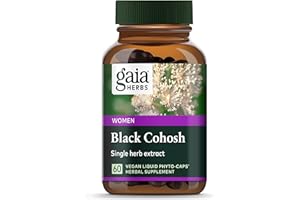 Gaia Herbs Black Cohosh - Menopause Support Supplement to Help Support Hormone Balance & Health for Women* - with Black Cohosh - 60 Vegan Liquid Phyto-Capsules (Up to 30-Day Supply)