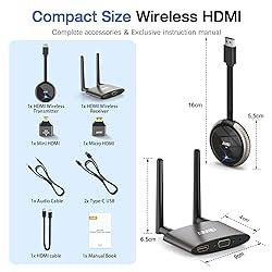 TIMBOOTECH 4K Wireless HDMI Transmitter and