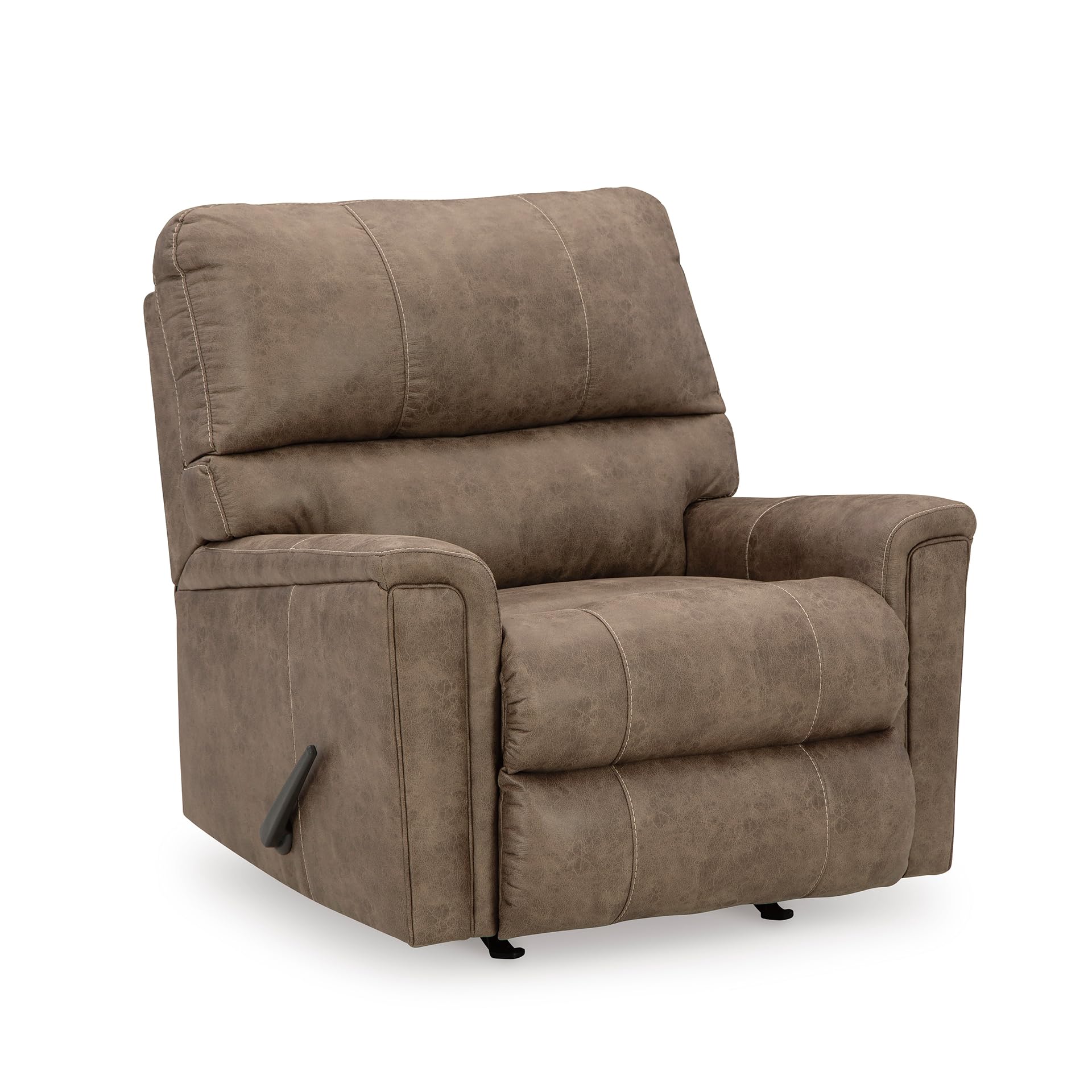 Photo 1 of Signature Design by Ashley Navi Modern Recliner with Rocking Motion, Dark Brown
