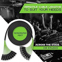 GearIT 16-Channel XLR Snake Cable