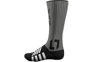 AYCANE A-Shield Cut-Resistant Hockey Socks, Seamless Toe, Lace Bite & A5 Protection, Moisture-Wicking, Grey/Black