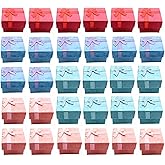 Markeny 32 Pcs Gift Box Set Ring for Ring and Earring Jewelry Anniversaries, Weddings, Birthdays, 4Color