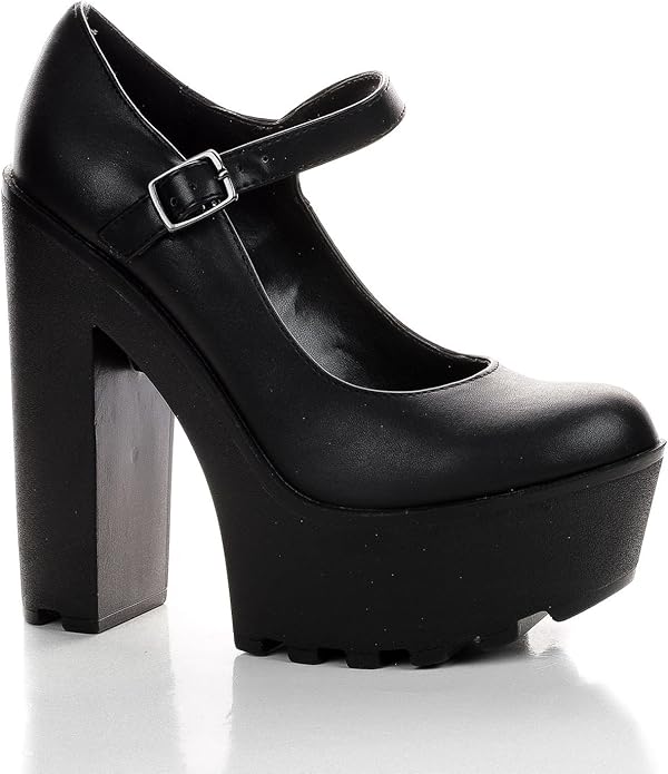 ziva platform chunky heel mary janes
