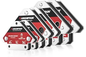 ARCCAPTAIN Welding Magnets 25LB&55LB&75LB 6Pcs Welding Magnet Set, Magnetic Welding Holder, Holding Power Welding Accessories