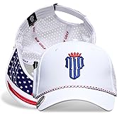 NJF Golf™ Hat Men - Breathable Mens Golf Hats, Adjustable Rope Snapback Cap, Convenient Cap with Tee Holder