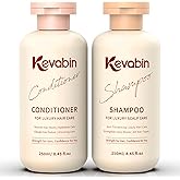 Kevabin Shampoo and Conditioner Set for Thinning Hair Care & Thickening - Rosemary Shampoo and Conditioner for Women & Men with Biotin, Ganoderma Lucidum, Free of Parabens & Phthalates, Gently Cleanse