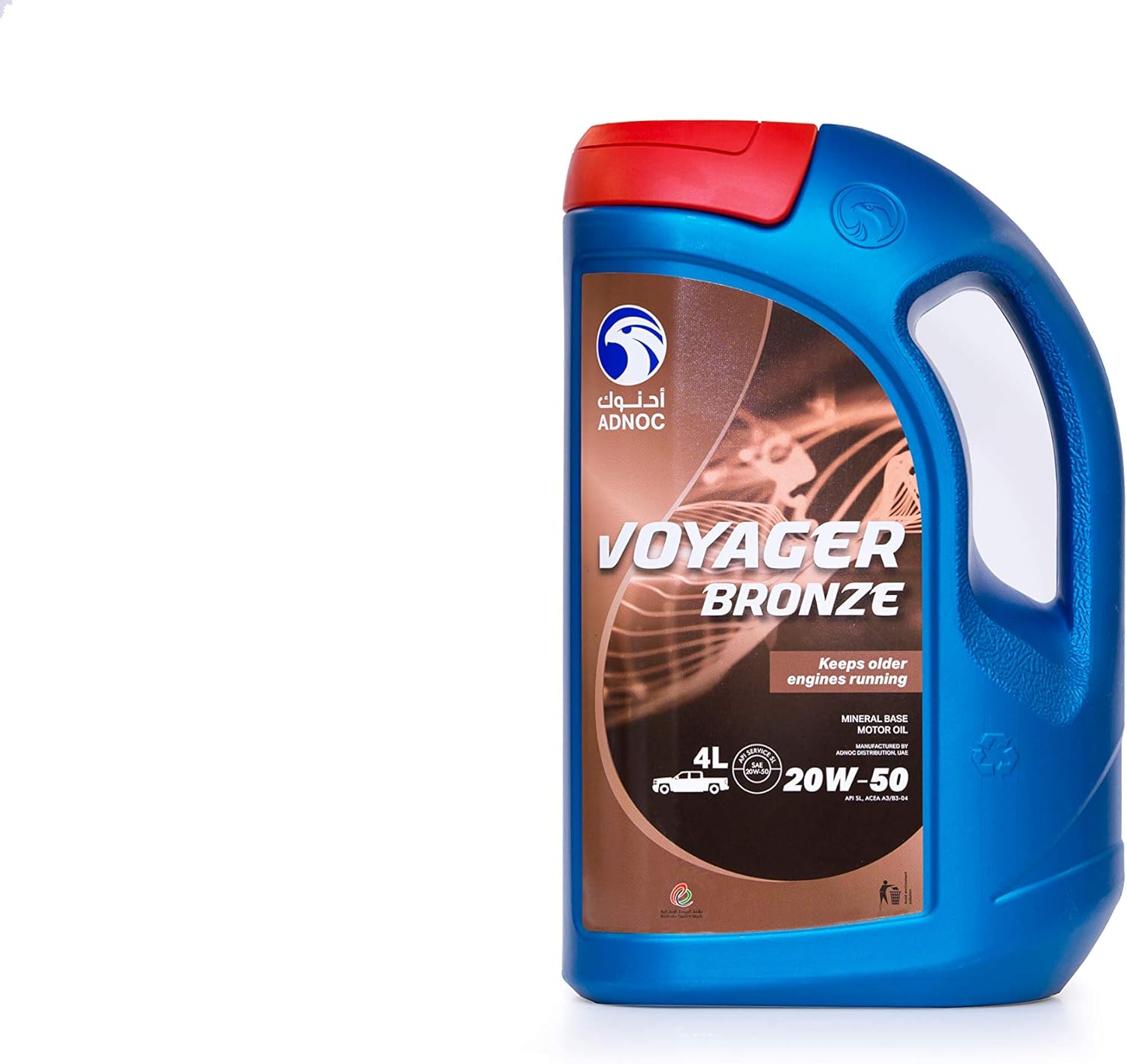 ADNOC VOYAGER BRONZE 20W/50 SL ENGINE OIL 4LTR, 20W50 SL Buy Online at