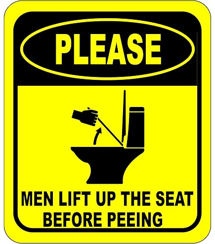 Funny Toilet Sticker - 'If You Miss, Clean Your Piss' Removable Bathroom Decal