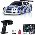 Mini Storms 1/43 Scale 2.4g Full Slidestorm RC Drift Car - 2025 New Electric Mini Racing With Lights Kit, Feel The Joy of Driving (Blue)