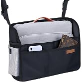 WLLWOO Car Net Pocket Organizer Purse Holder Console Front Seat Storage | Multi Pocket Car Seat Organize Bag Handbag Holder Between Seats Back Barrier