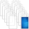 Tinlade 100 Pack Permanent Locking Hard Plastic Badge Holder Vertical Clear ID Badge Holder Heavy Duty Protector Case for Office School Card Travel 2.4 x 4.2 inches