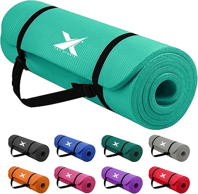 Xn8 Sports Yoga Mat 10mm 15mm NBR Non-Slip Carry Strap 61Lx20W