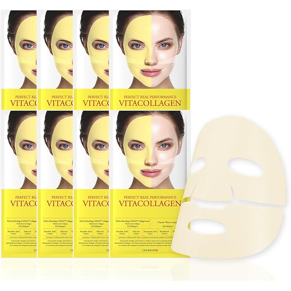Amazon.com : DERMAFIX REALCOLLAGEN Hydrolyzed Collagen Face Masks