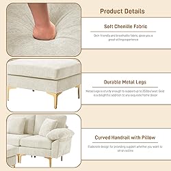 Wrofly U-Shaped Sectional Sofa Couch, 114" Comfy