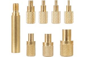 HanTof 8Pcs Heat-set Insert Tips Compatible with T18 ST 900M FX888D FX600 WLC100 Soldering Irons. M2, M2.5, M3, M4, M5, M6, M8 Threaded Inserts Tool for Connecting 3D Printed Parts and Plastic Parts