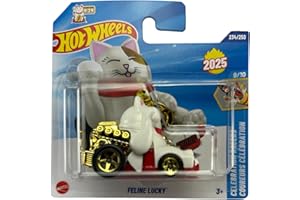 Hot Wheels Feline Lucky, Celebration Racers 9/10 [White] 234/250
