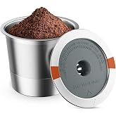 RETHONE K Cup Reusable Coffee Pods, Stainless Steel Reusable K Cups Coffee Filter Compatible for Keurig 1.0 &amp; 2.0 Coffee Makers BPA-Free Refillable Coffee Filters (1 Pack)